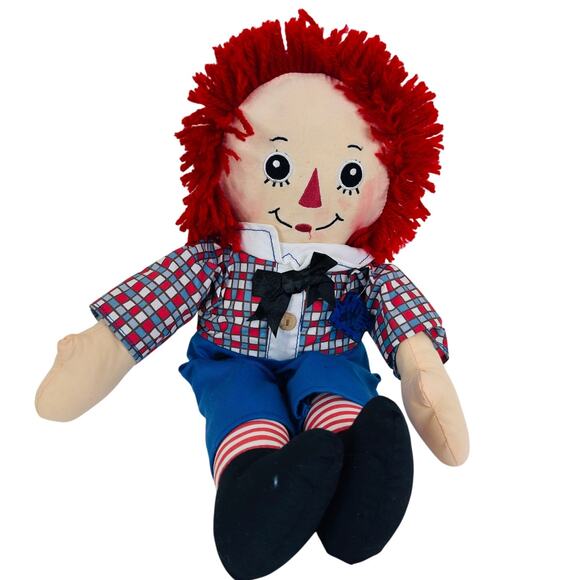 5 for $25| Raggedy Andy Rag Doll Applause 17" Plush Fabric Toy - Picture 1 of 6